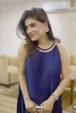Navy Blue Pleats