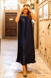 Navy Blue Pleats