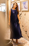 Navy Blue Pleats
