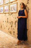 Navy Blue Pleats