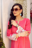 Hot Pink Chikankari