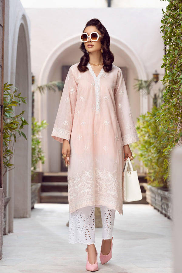 Powder Pink Chikankari